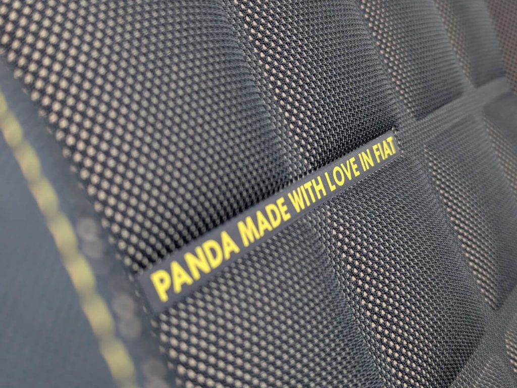 Polster "Panda made with love in Fiat"