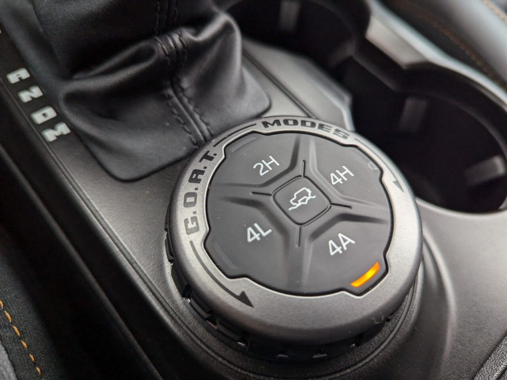 G.O.A.T.-Modes - Fahrprogramme im Ford Bronco werden über einen Drehschalter in der Mittelkonsole vorgewählt.