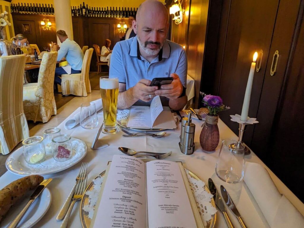 Dinner im Grandhotel Lienz mit Heiko Kunkel