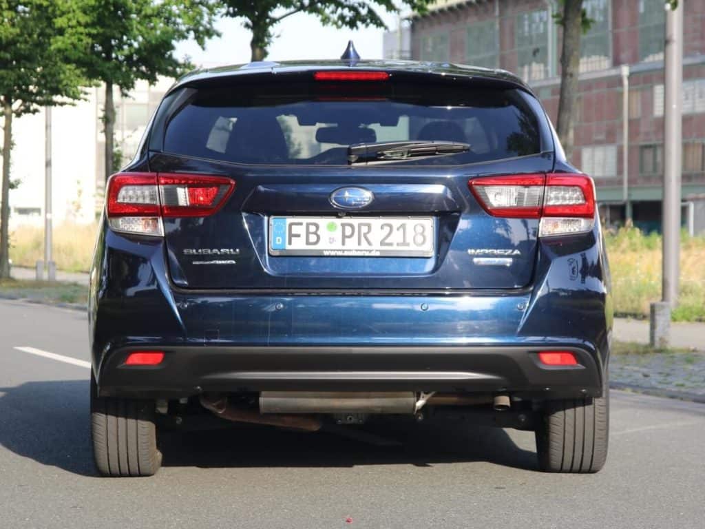 Heckansicht Subaru Impreza 2022
