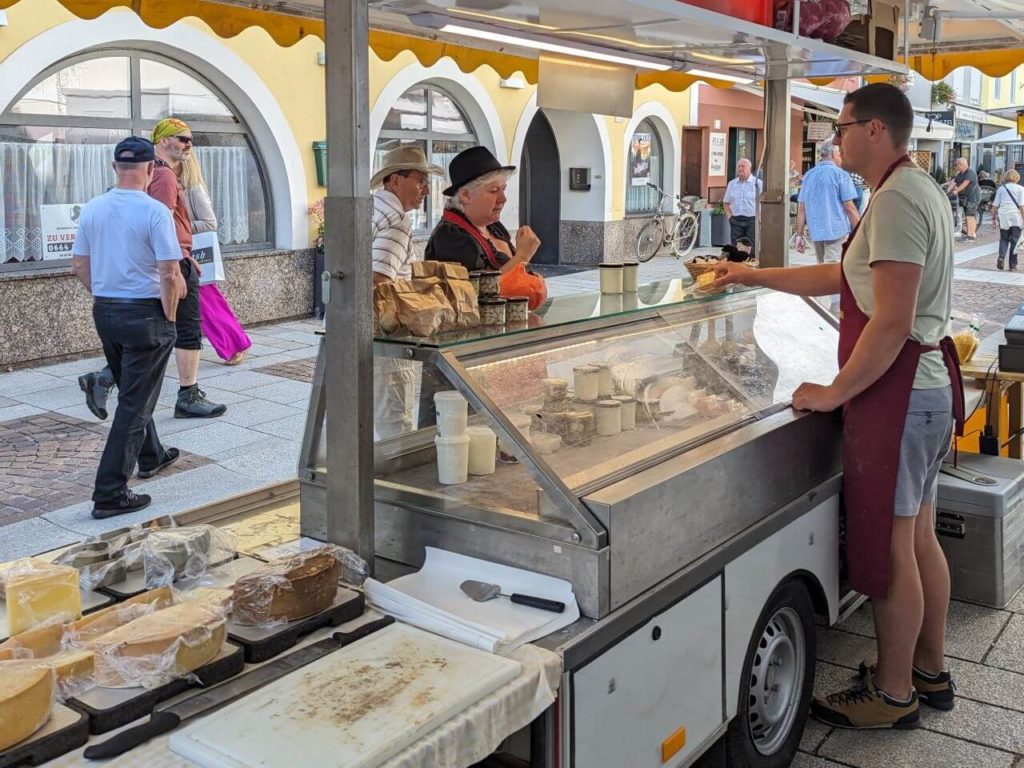 Lienz in Osttirol auf dem Wochenmarkt