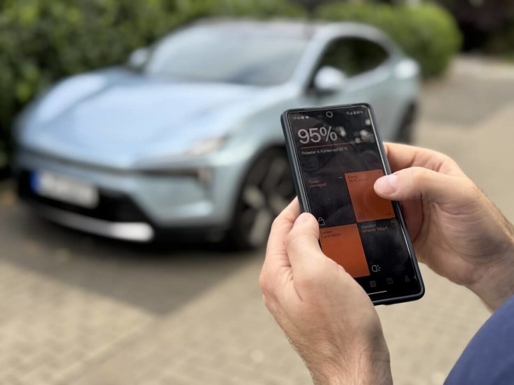 Fahrzeugfunktionen per App steuern: Polestar-App