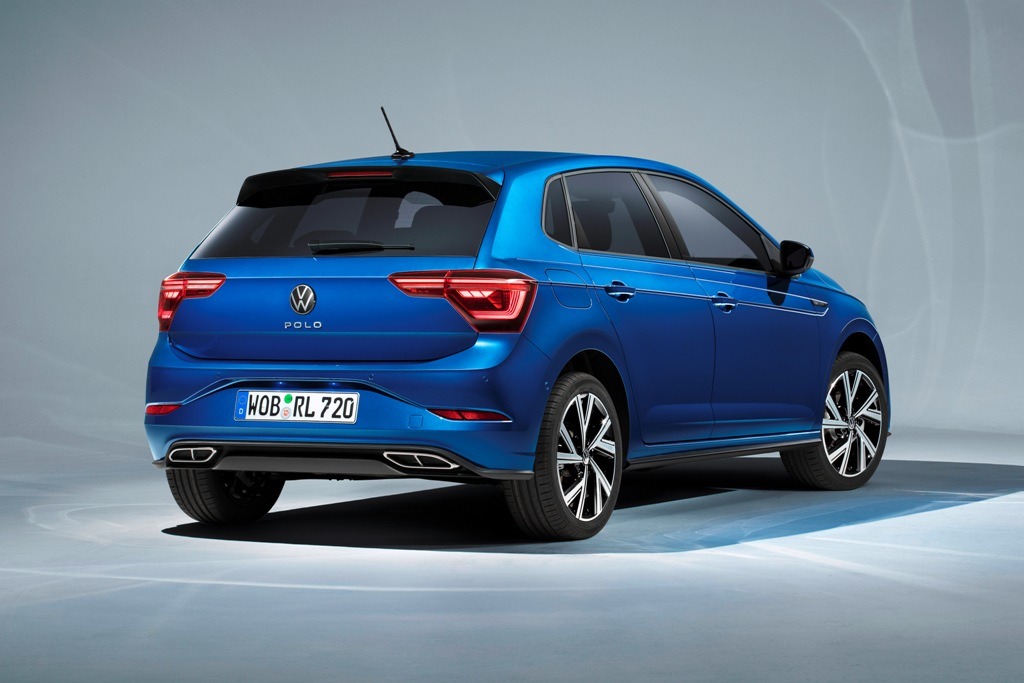 Polo R-Line (Facelift) in "Reef Blue" - Heckansicht