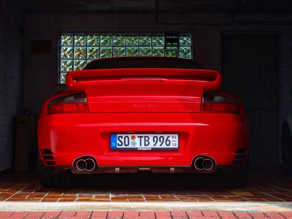 Heckansicht Porsche 996 Turbo