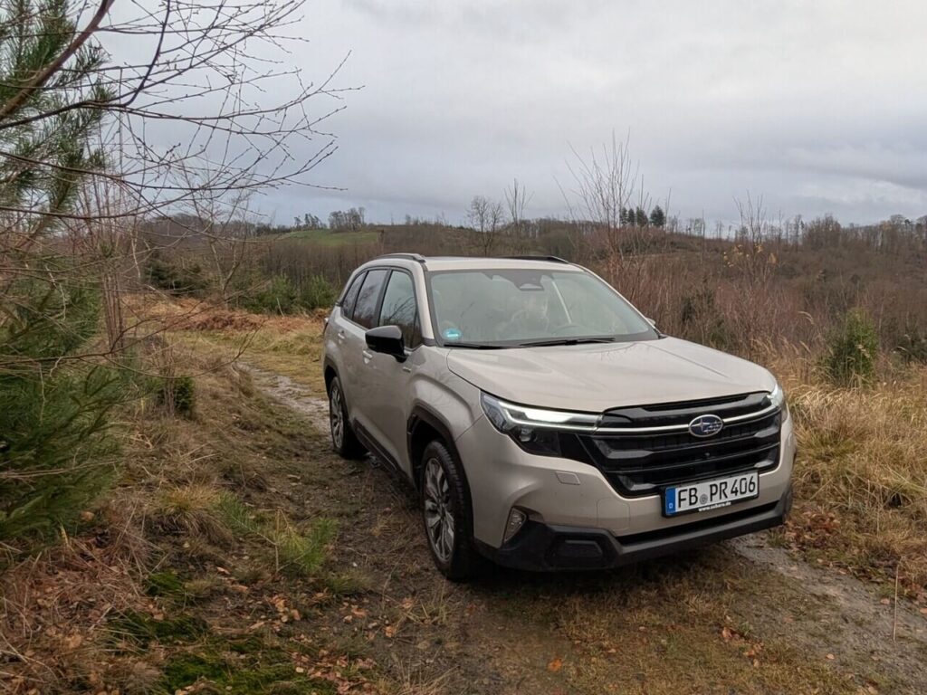 Offroad mit dem allradgetriebenen Forester.