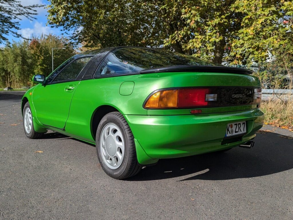 Toyota Sera in Grün-Metallic. Youngtimer-Review auf 3ve-Blog.de