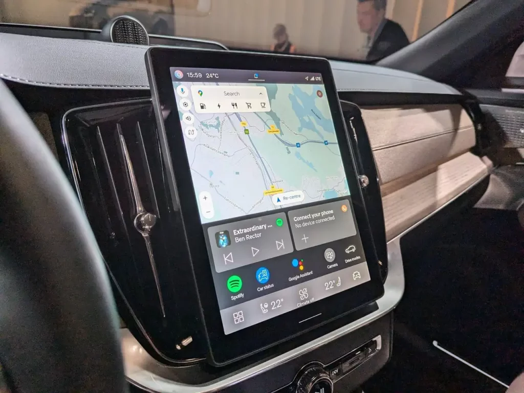 Volvo XC90 (Facelift 2025) mit Android Infotainmentsystem 11,2 Zoll Touchscreen (Google Services)