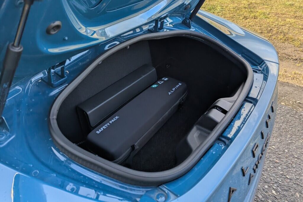 Kofferraumvolumen Alpine A110 GTS hinten 96 Liter