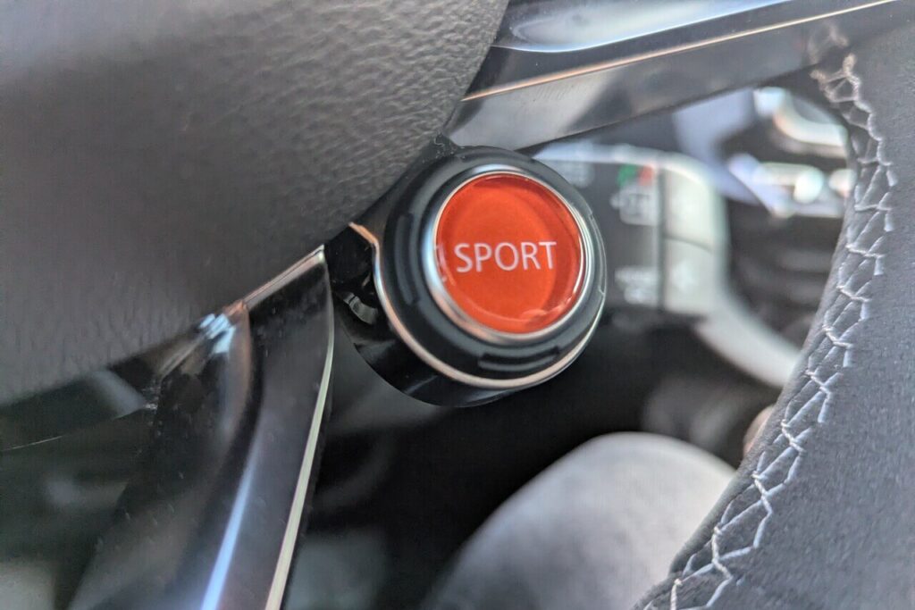 Roter-Sportknopf bei der Alpina A110 GTS