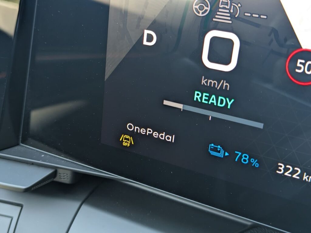 One-Pedal-Drive lässt sich am Lenkrad aktivieren.