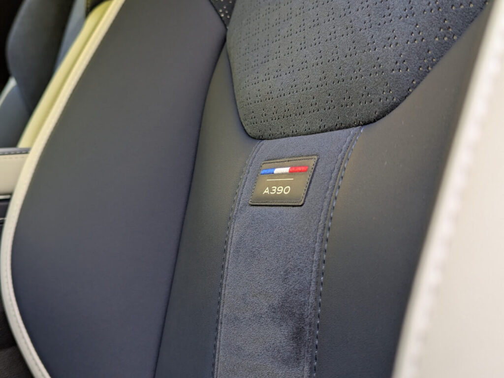 Alpine Sportsitze Alcantara-Nappaleder, zweifarbig dunkelblau/grau