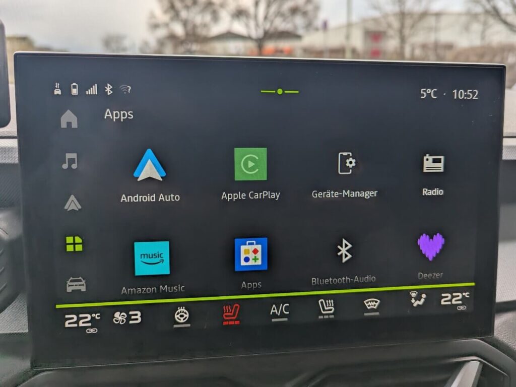 10,1 Zoll Infotainmentsystem (Media Nav Live mit Connected Navigation NA487) mit Android Auto und Apple CarPlay (kabellos)