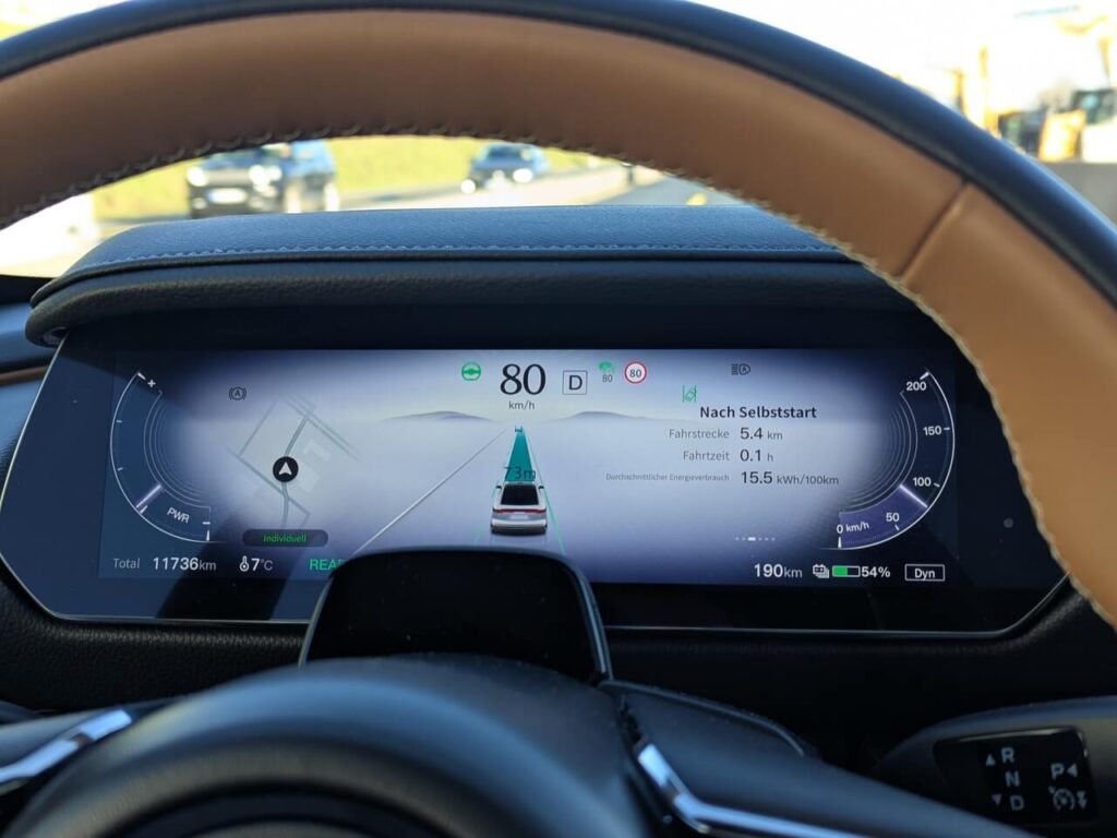 Durchschnittsverbrauch im Winter beim Mazda 6e EV mit kleiner LFP Batterie 68,8 kWh. Sehr Sparsam im Alltag.