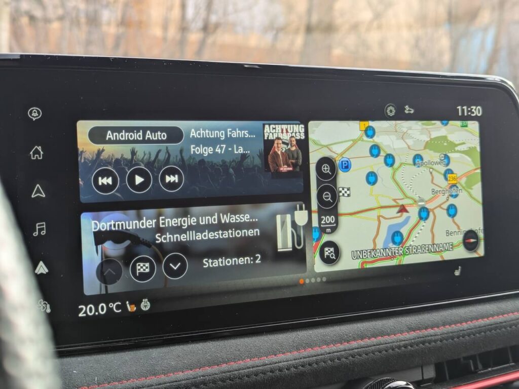 Infotainmentsystem mit 12,3 Zoll Touchscreen und Android Auto (kabellos)