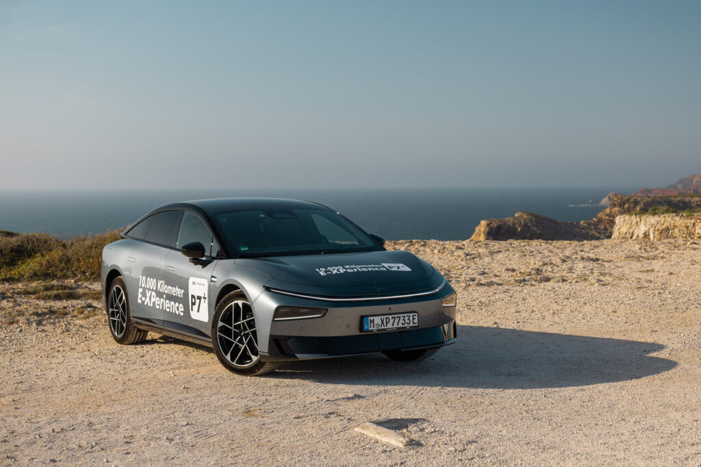 Langstreckentaugliches Elektroauto mit 800-Volt-Technik und starkem Preis-Leistungs-Verhältnis: Xpeng P7+ bei der E-XPerience 2026 in Portugal, Foto: Mario Roman Lambrecht