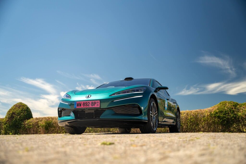 Exterieur Aufnahme des Denza Z9GT, Design von Wolfgang Egger ehemaliger Designer von Audi.