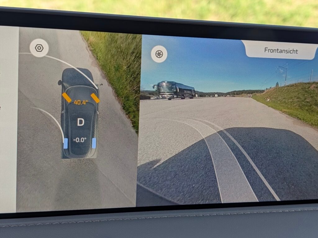 Großer Lenkwinkel (Crab-Mode) beim MG IM6